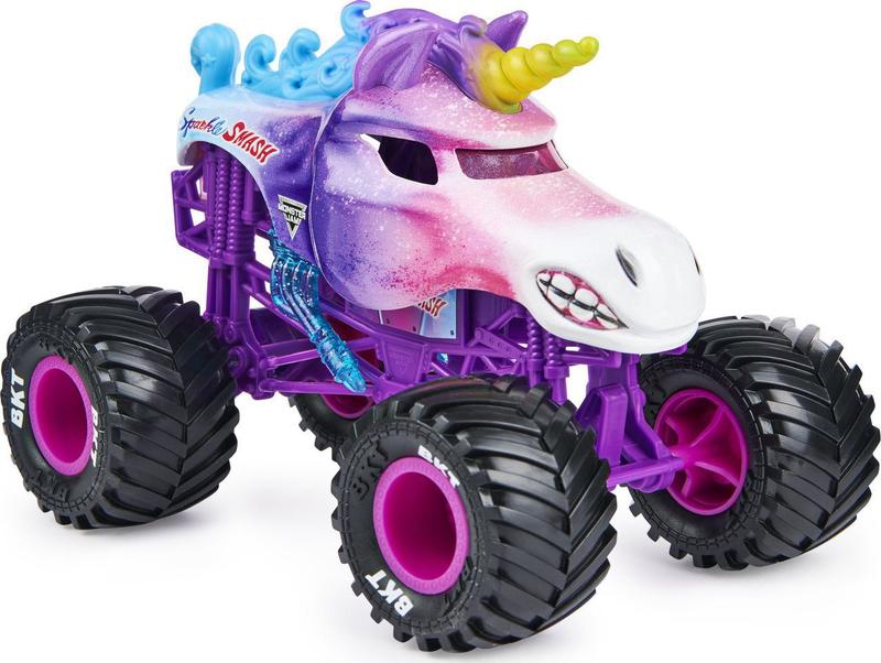 unicorn × kawahijen mix sp from tonkla Monster Jam Sparkle Smash Unicórnio Escala 1:24 Spin Master